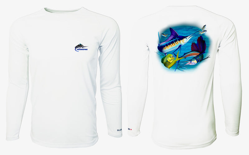 Fishingfins Long Sleeve Second Skin Solar Tee White