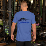 Fishingfins Unisex T-shirt Heather True Royal Color